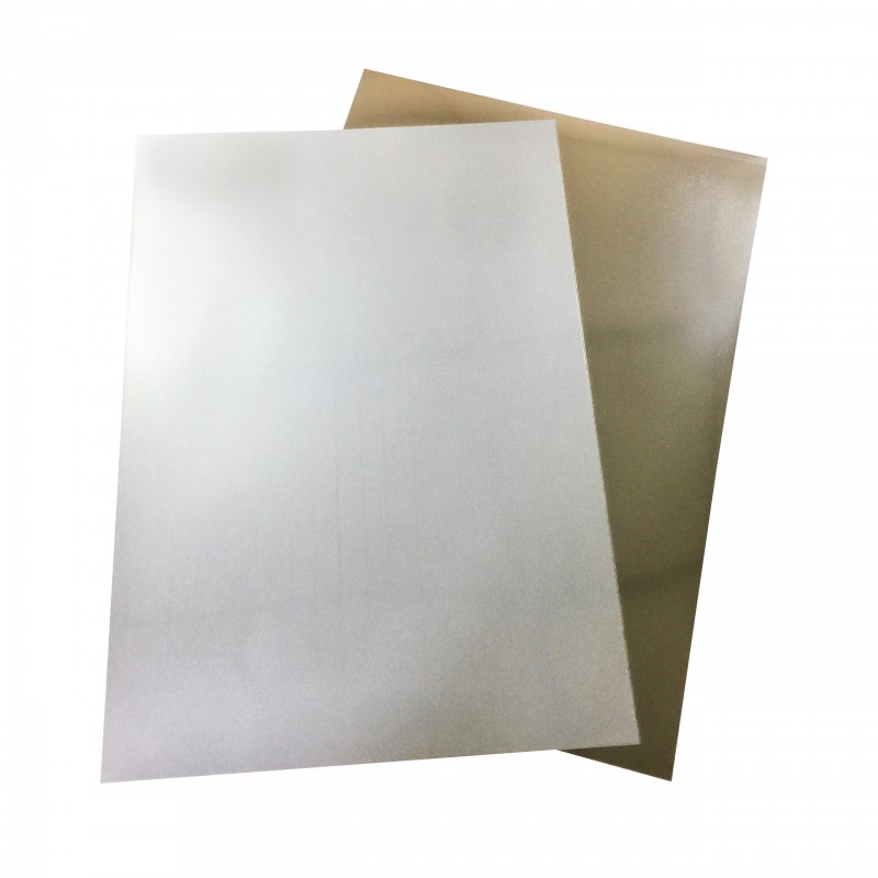 Metallic Foil Card, A4, 210x297 mm, 280 g, silver, 10 sheet/ 1 pack